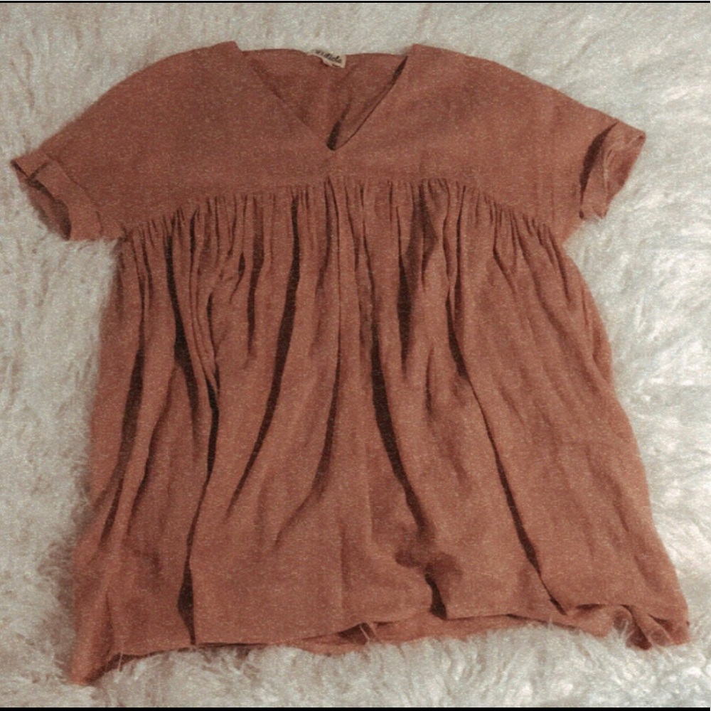 Mauve Flowy Dress - Loose Fitting
